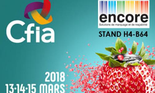 Encore marquage au Cfia 2018